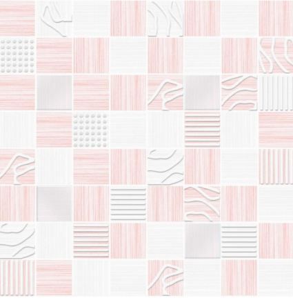 Мозаика Джулия мозаика 200*200 розовая (1*5) VINCHI 2020-04
