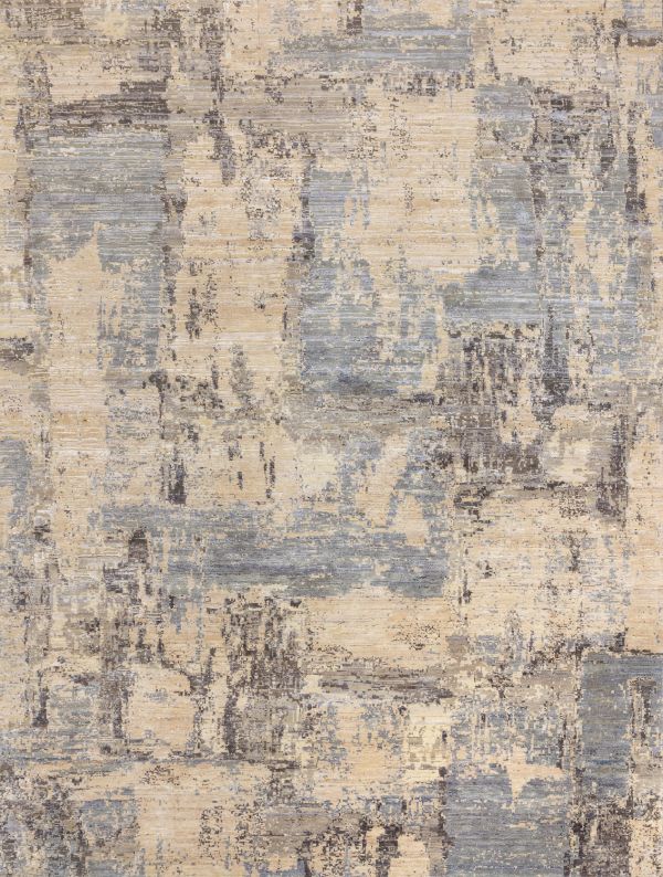 Индийский ковер из шерсти и шёлка «WEST HOLLYWOOD» IN109-GREY-BG 310 x 419 см