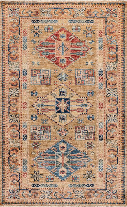 Пакистанский ковер из шерсти «KAZAK ROYAL» BROWN-GOLD(83x129) 83 x 129 см Пакистанский ковер из шерсти «KAZAK ROYAL» BROWN-GOLD(83x129) 83 x 129 см