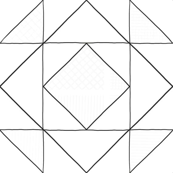 Керамогранит Домино керамогранит Декор 1 300*300*7 черно-белый (0,09*15=1,35*48) Ласселсбергер 6032-0432-1001