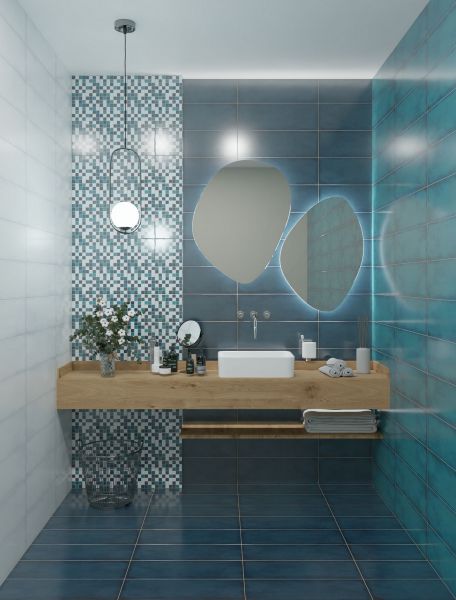 Мозаика Парижанка 1 Мозаика 200*200 темно-синяя (1*5) 2020-42
