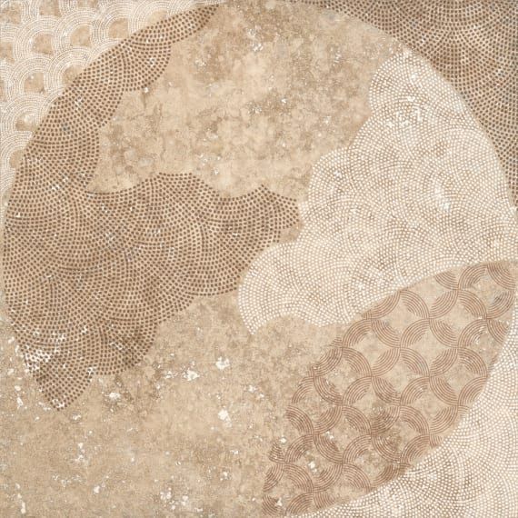 Декор напольный Патио керамогранит  Декор 2 450*450*8 песочный(1*5) Ласселсбергер 7346-0013-1001