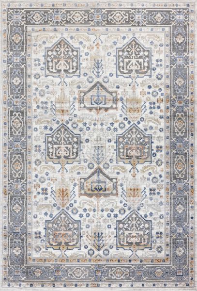 Турецкий ковер из полиэстера и полипропилена «ALAMO» 31850A-CRE-GRY 160 x 230 см