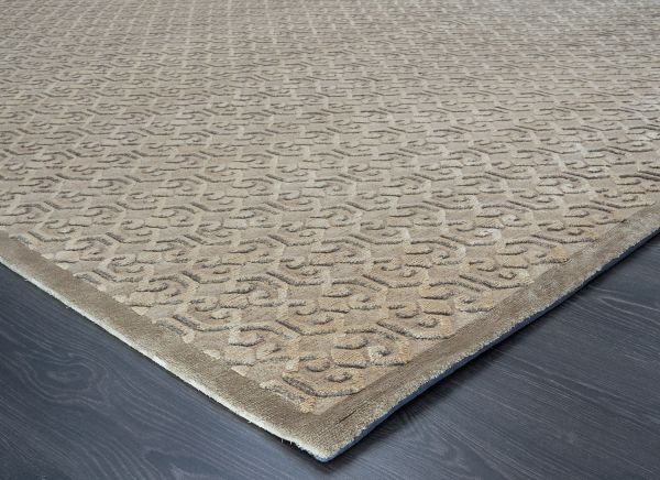 Непальский ковер из шерсти и шёлка «ART DECO RUGS» CASABLANCA#90051(90349) 250 x 300 см