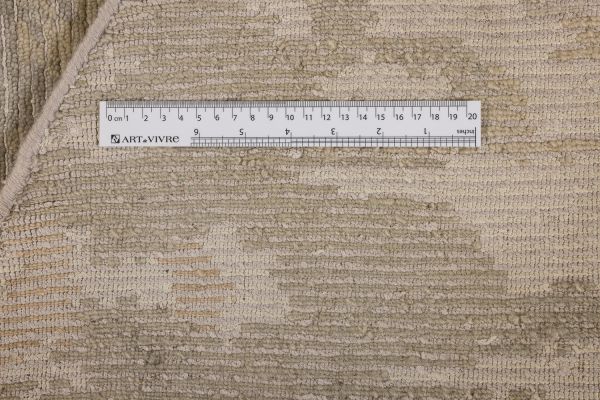 Индийский ковер из шерсти и арт-шёлка «STORM» BHRAT-39-CAMEL(Round) 250 x 250 см