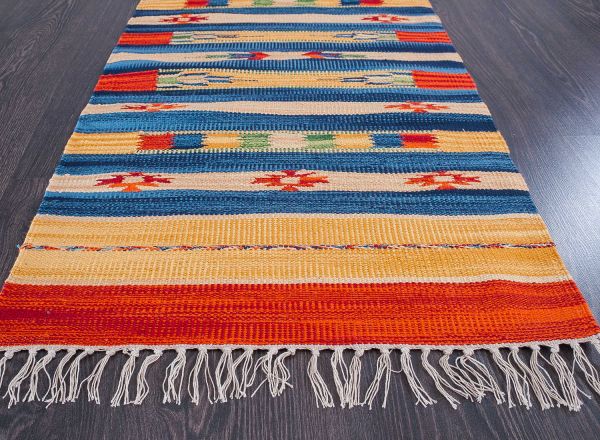 Индийский ковер из хлопка «KILIM COTTON» CT5-MIX 170 x 240 см