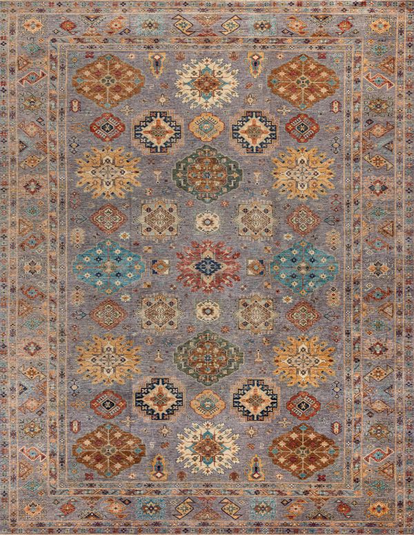 Пакистанский ковер из шерсти «KAZAK ROYAL» GRAY-GRAY(363x459) 363 x 459 см Пакистанский ковер из шерсти «KAZAK ROYAL» GRAY-GRAY(363x459) 363 x 459 см