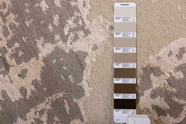 Индийский ковер из шерсти и бамбукового шёлка «VELVET MIRAGE» CONTINENT(Round) 250 x 250 см