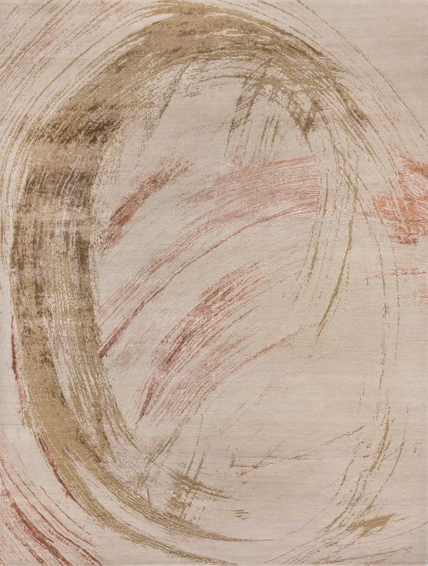 Индийский ковер из шерсти и арт-шёлка «CHAOS THEORY» ESK360-A.WHITE-PEACH 249 x 307 см Индийский ковер из шерсти и арт-шёлка «CHAOS THEORY» ESK360-A.WHITE-PEACH 249 x 307 см