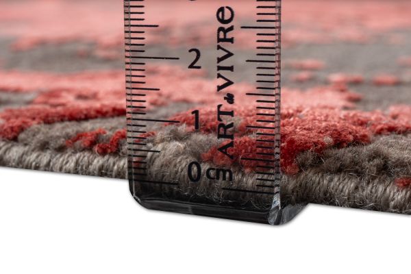 Индийский ковер из шерсти и арт-шёлка «CHAOS THEORY» ESK431-D.GREY-R.LACQUER 249 x 310 см Индийский ковер из шерсти и арт-шёлка «CHAOS THEORY» ESK431-D.GREY-R.LACQUER 249 x 310 см