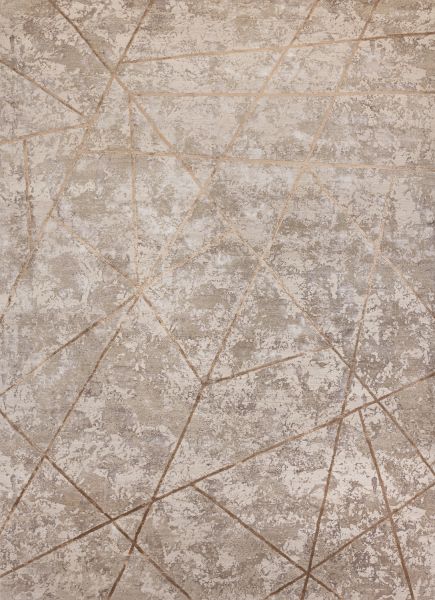 Индийский ковер из шерсти и шёлка «CHAOS THEORY» ESK414-LINEN-AWHITE 249 x 305 см