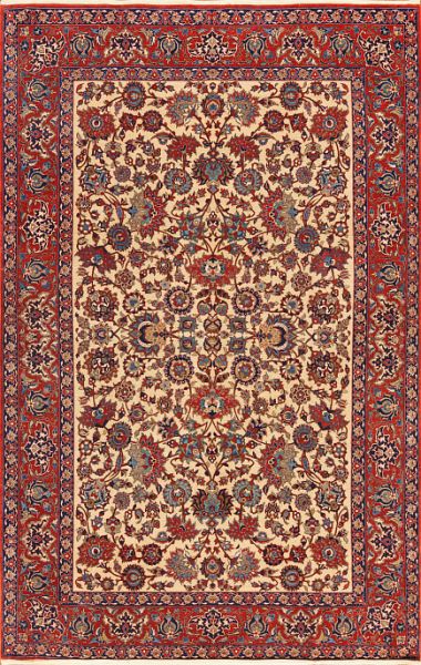 Иранский ковёр из шерсти и шёлка «ISFAHAN IR» 7-390-IR