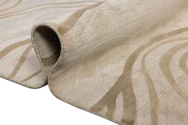 Индийский ковер из арт-шёлка и шерсти «EVEREST» 2023205-BEIGE 161 x 239 см