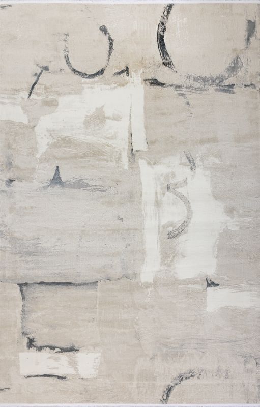 Турецкий ковер из полипропилена и полиэстера «MOON» 2629A-CREAM-L.GREY 80 x 150 см Турецкий ковер из полипропилена и полиэстера «MOON» 2629A-CREAM-L.GREY 80 x 150 см