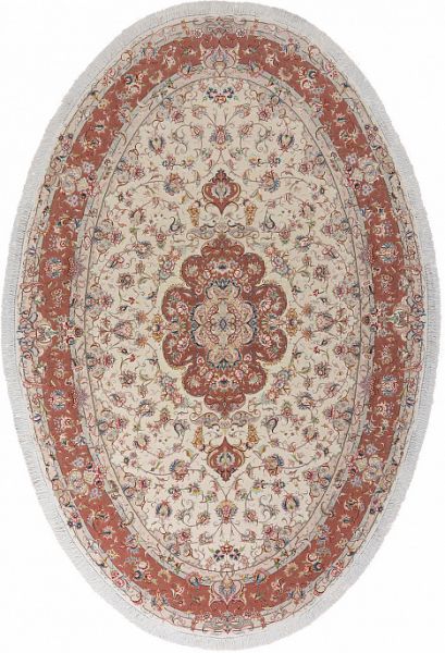 Иранский ковёр из шерсти и шёлка «TABRIZ IR» 11-470-IR(Oval)