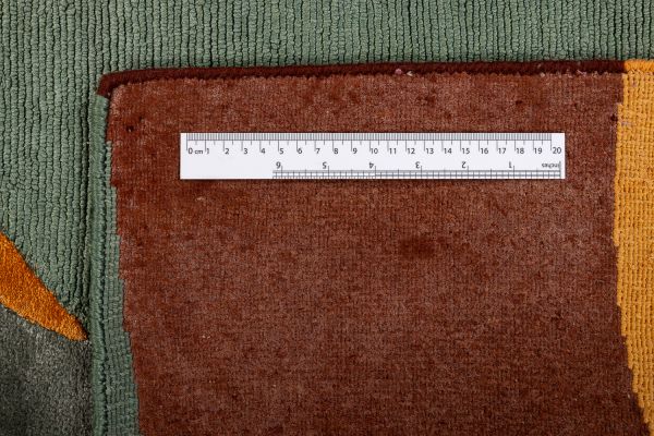 Индийский ковер из шерсти, шёлка и эвкалиптового шёлка «TECTONIC» D4-C4 174 x 240 см