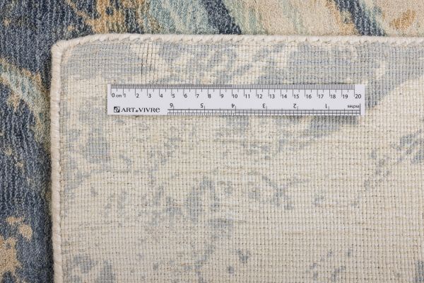 Индийский ковер из арт-шёлка и шерсти «MIST SPECIAL» 2023262-BLUE CORAL 201 x 292 см Индийский ковер из арт-шёлка и шерсти «MIST SPECIAL» 2023262-BLUE CORAL 201 x 292 см