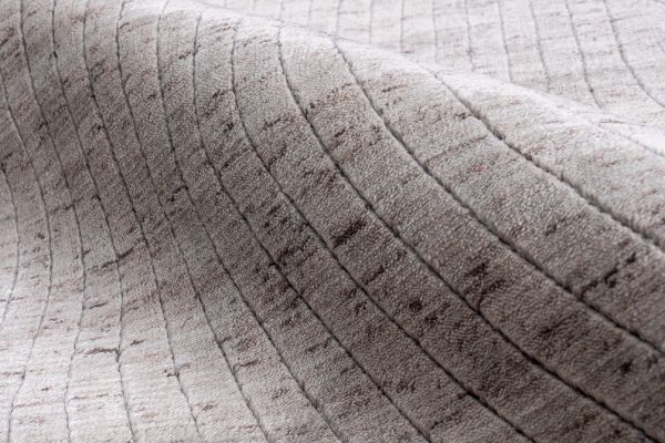 Индийский ковёр из арт-шёлка и шерсти «JAZZ» 2019009-SMOKE GREY