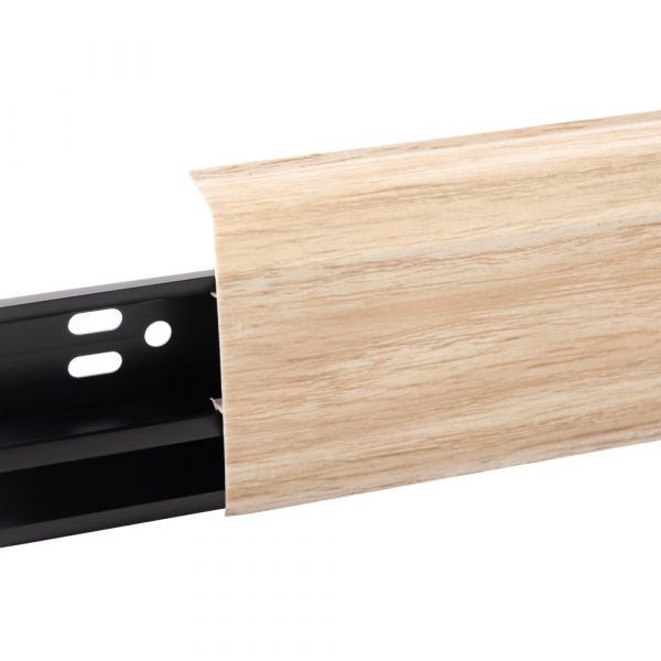 Плинтус ПВХ ABERHOF ABF 70 70х26х2200мм 7042 Дуб Песочный