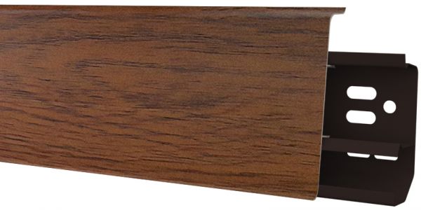 Плинтус ПВХ ABERHOF ABF 70 70х26х2200мм 7058 Темный Орех