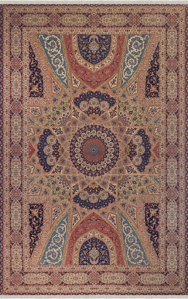 Иранский ковёр из шерсти и шёлка «TABRIZ 50» 9-625-IR