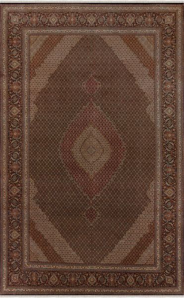 Иранский ковёр из шерсти и шёлка «TABRIZ MAHI» 14-301-IR