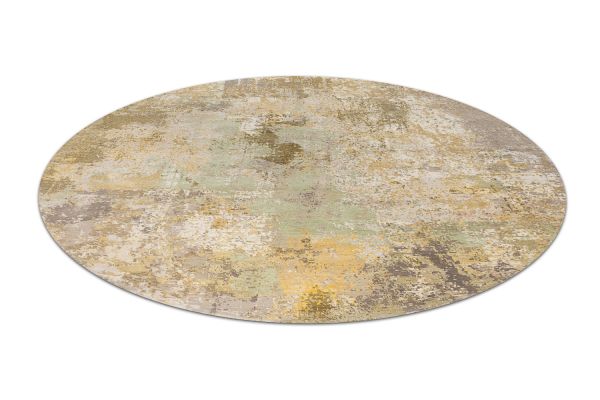 Индийский ковер из шерсти и шёлка «HOLLYWOOD ART» CE9318-GREEN(Round) 246 x 246 см Индийский ковер из шерсти и шёлка «HOLLYWOOD ART» CE9318-GREEN(Round) 246 x 246 см