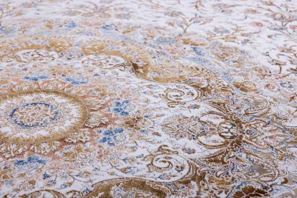 Иранский ковер из вискозы и акрила «Miras Collection» 1200-Cream 200 x 300 см