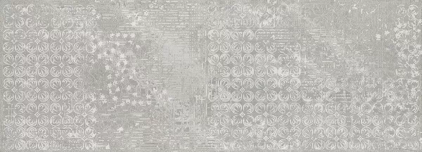 Декор настенный Trevi Grey Ornato 251x709 серый