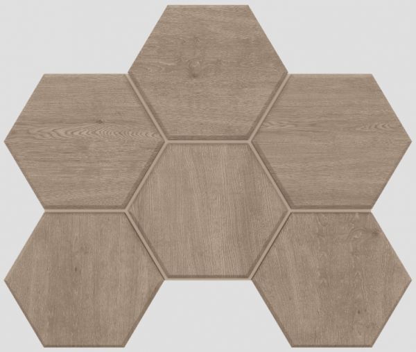 Мозаика Classic Wood / Классическое Дерево 250x285 Hexagon неполированная CW02