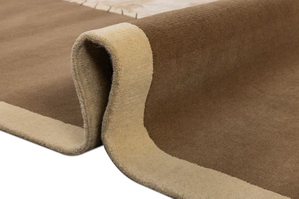 Индийский ковер из шерсти и бамбукового шёлка «VELVET MIRAGE» TANNERY BEIGE 200 x 300 см Индийский ковер из шерсти и бамбукового шёлка «VELVET MIRAGE» TANNERY BEIGE 200 x 300 см