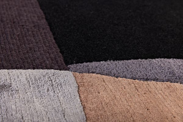 Индийский ковер из шерсти, шёлка и эвкалиптового шёлка «TECTONIC» D2-C5 170 x 243 см