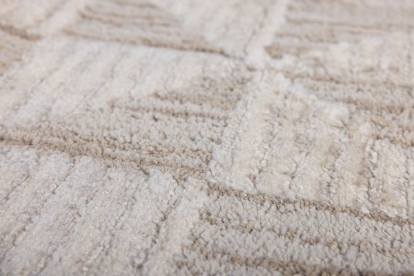 Турецкий ковер из полипропилена и полиэстера «DIOR» 06115B-CRE-BGE 80 x 150 см