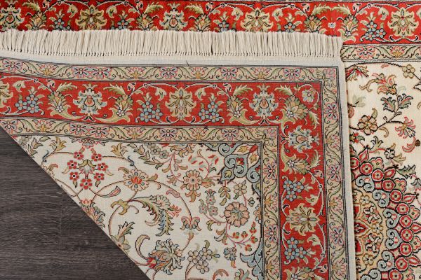 Индийский ковер из шёлка «KASHMIR SILK 24Х24» WC 2014 CREAM 82 x 230 см