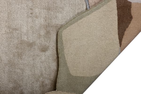 Индийский ковер из шерсти, эвкалиптового шёлка и шёлка «TECTONIC» D6-C3 170 x 240 см