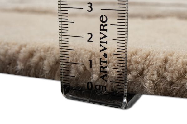 Индийский ковер из шерсти и эвкалиптового шёлка «VELVET MIRAGE» ARTE LIGHT TAUPE 200 x 300 см