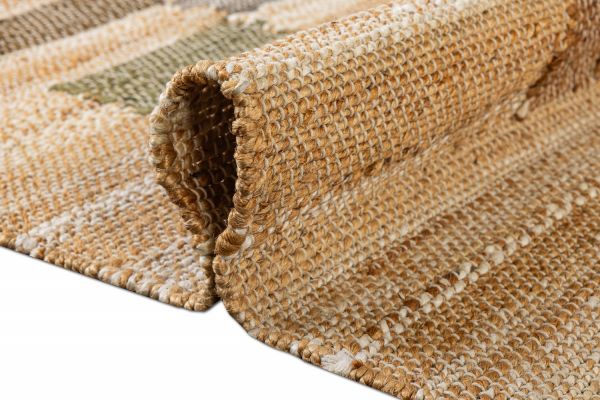 Индийский ковер из джута «JUTE» 1563-LT.BRN-N.WHITE-G.RUST 135 x 200 см