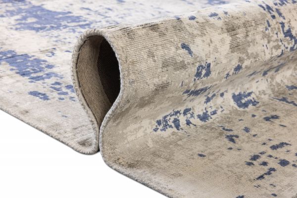 Индийский ковер из арт-шёлка «GUDINI» 030-GREY 160 x 230 см