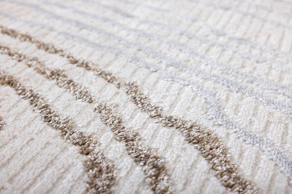 Турецкий ковер из полиэстера и полипропилена «PASTORAL» 32718A-CRE-CRE 80 x 150 см