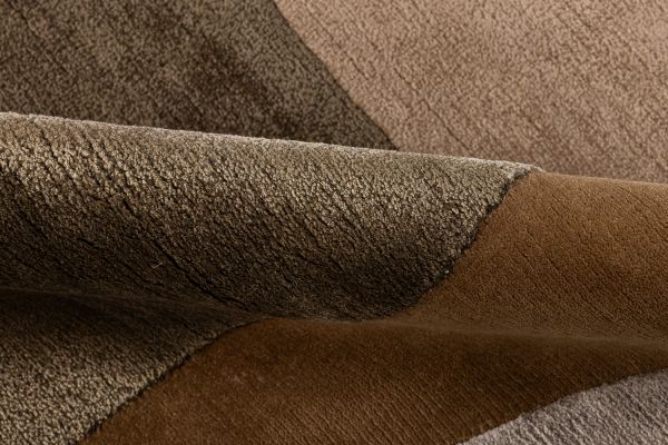 Индийский ковер из шерсти, шёлка и эвкалиптового шёлка «TECTONIC» D2-C4 173 x 240 см