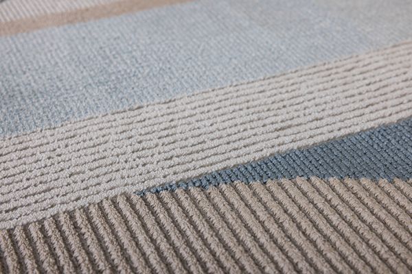 Турецкий ковер из полиэстера «PARKER» 2437C-ANT-D.BLU 80 x 150 см