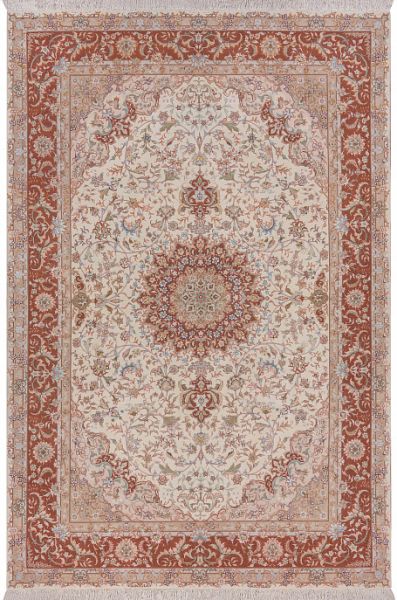 Иранский ковёр из шерсти и шёлка «TABRIZ IR» 9-681-IR
