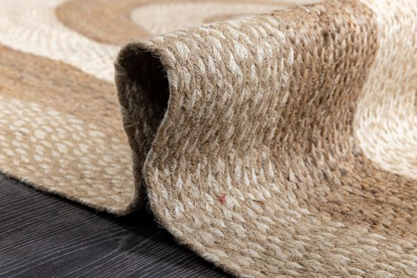 Индийский ковер из джута «JUTE» NAT-BEIGE(Oval) 165 x 235 см