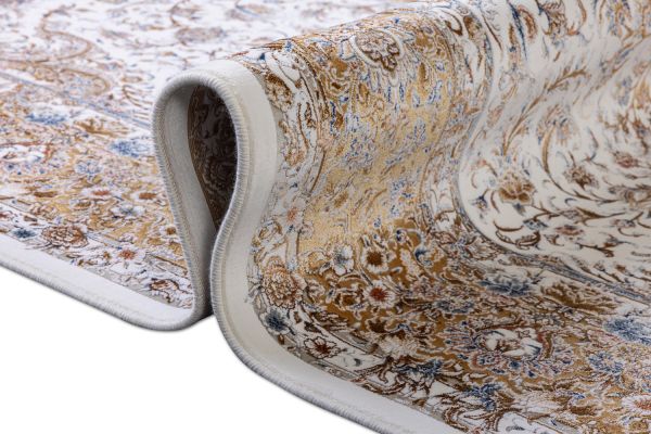 Иранский ковер из вискозы и акрила «Miras Collection» 1200-Cream 200 x 300 см