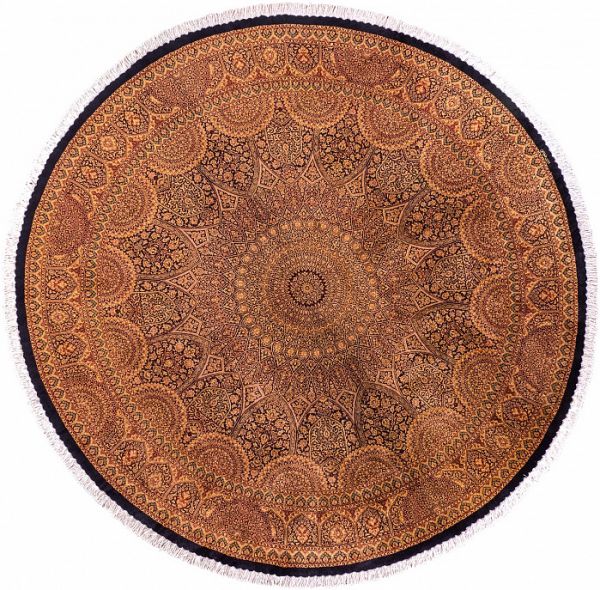 Иранский ковёр из шёлка «QOM» 11-264-IR(Round)