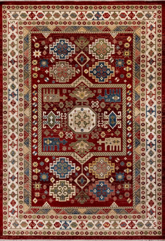 Турецкий ковер из полипропилена «ART KAZAK» 0694A-BORDO-ROSE 200 x 290 см Турецкий ковер из полипропилена «ART KAZAK» 0694A-BORDO-ROSE 200 x 290 см