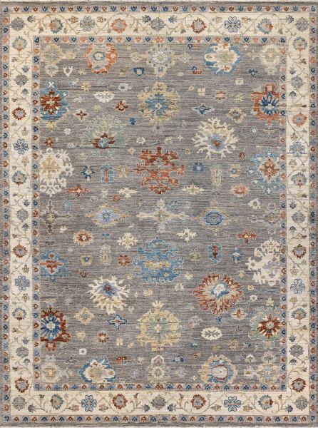 Индийский ковер из шерсти «OUSHAK GOLD» MAJ105-GREY-IVORY 370 x 452 см Индийский ковер из шерсти «OUSHAK GOLD» MAJ105-GREY-IVORY 370 x 452 см