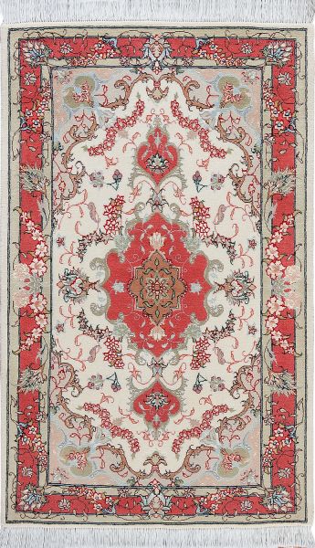 Иранский ковер из шерсти и шёлка «TABRIZ IR» 8-524-61/S-IR 75 x 120 см