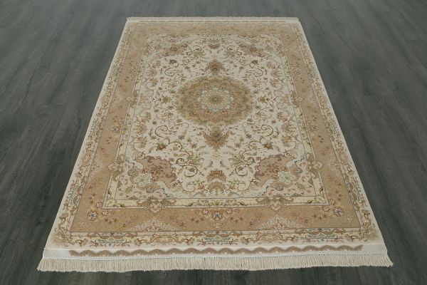 Иранский ковер из шерсти и шёлка «TABRIZ SHIRFAR» 9-375-IR 150 x 210 см