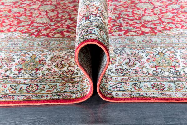 Индийский ковер из шёлка «KASHMIR SILK 18Х18» MS 81 RED  271 x 357 см